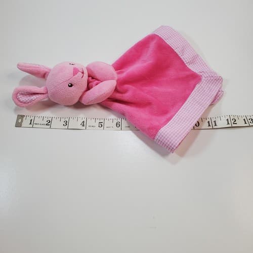 Prestige Baby Bunny Rabbit Plush Soft Lovey Pink Gingham Checks Trim - Thumbnail 7