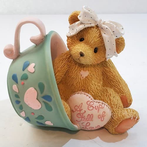 Vtg Cherished Teddies Margaret A Cup Full of Love 1994 P Hillman Enesco 103667