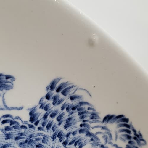 Vtg Enoch Wedgwood Tunstall LTD Countryside Blue 10 in Dinner Plate England - Thumbnail 3