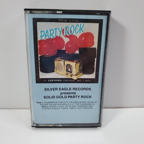 Silver Eagle Records 1982 Solid Gold Party Rock Cassette Tape #4 TESTED