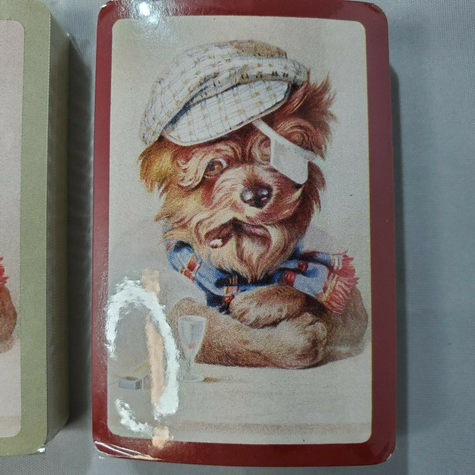 Vtg Enesco Mrs Grossmans Co 1986 Playing Cards Dog Cigar Tin 2 decks Sealed NOS - Thumbnail 6