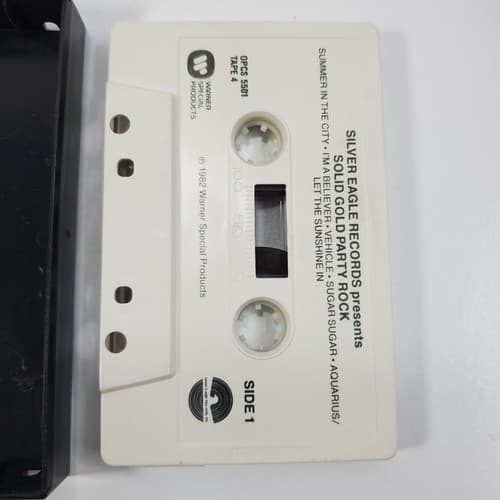 Silver Eagle Records 1982 Solid Gold Party Rock Cassette Tape #4 TESTED - Thumbnail 4