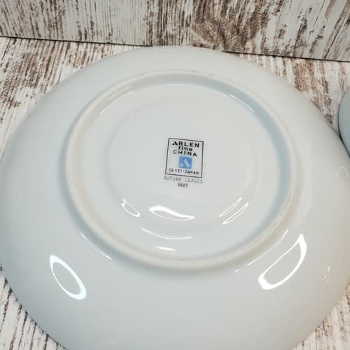 Vintage Arlen Fine China Seyei-Japan Autumn Leaves 6885 Coffee Tea Cup & Saucer - Thumbnail 8