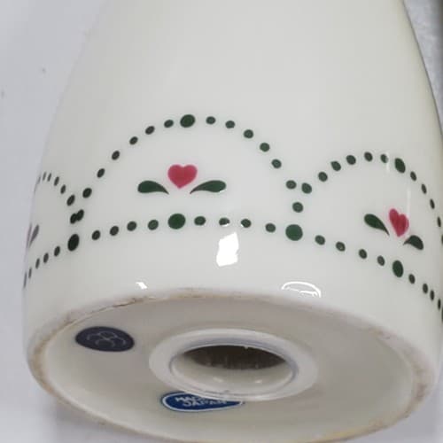 Vintage CCCC Japan Hearts Design Salt & Pepper Shaker Set White Blue Red - Thumbnail 6