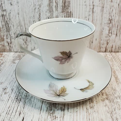 Vintage Arlen Fine China Seyei-Japan Autumn Leaves 6885 Coffee Tea Cup & Saucer - Thumbnail 4