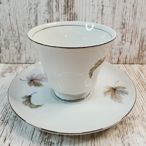 Vintage Arlen Fine China Seyei-Japan Autumn Leaves 6885 Coffee Tea Cup & Saucer - Thumbnail 3