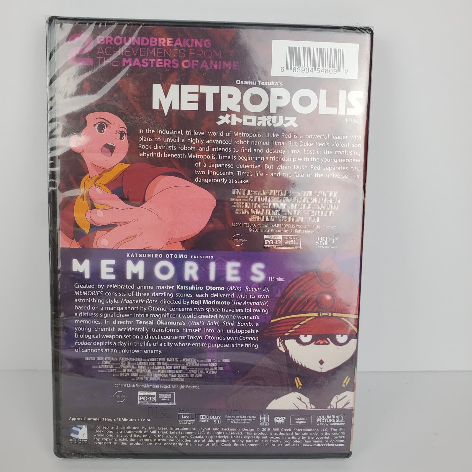 Metropolis Memories Double Feature (DVD, 2018, 2-Disc Set) - Thumbnail 2