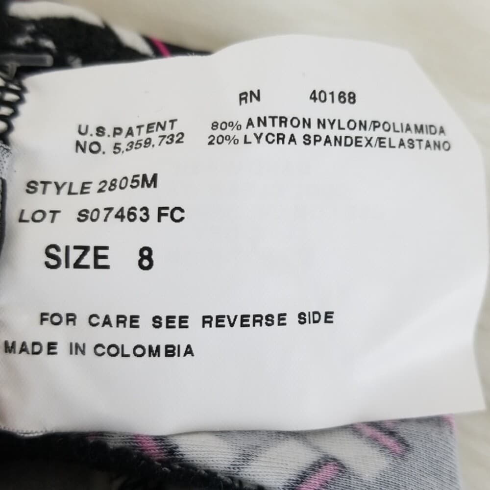 INC International Concepts Women's Black White Pink Geometric Print Swim Skirt 8 - Thumbnail 6