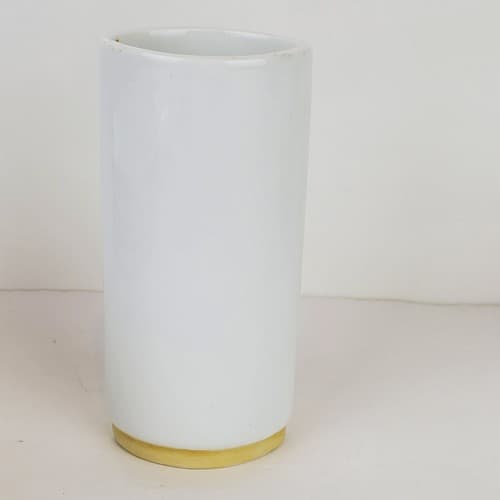 Gerold Porzellan Bavaria Porcelain Mini Bud Vase Germany Purple Yellow Floral 5" - Thumbnail 4