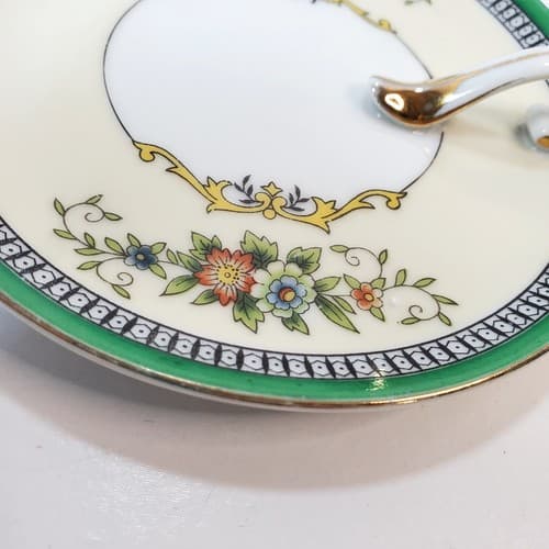 Vintage Noritake Roseara Floral Pattern Lemon Dish w/ Side Handle Made in Japan - Thumbnail 4