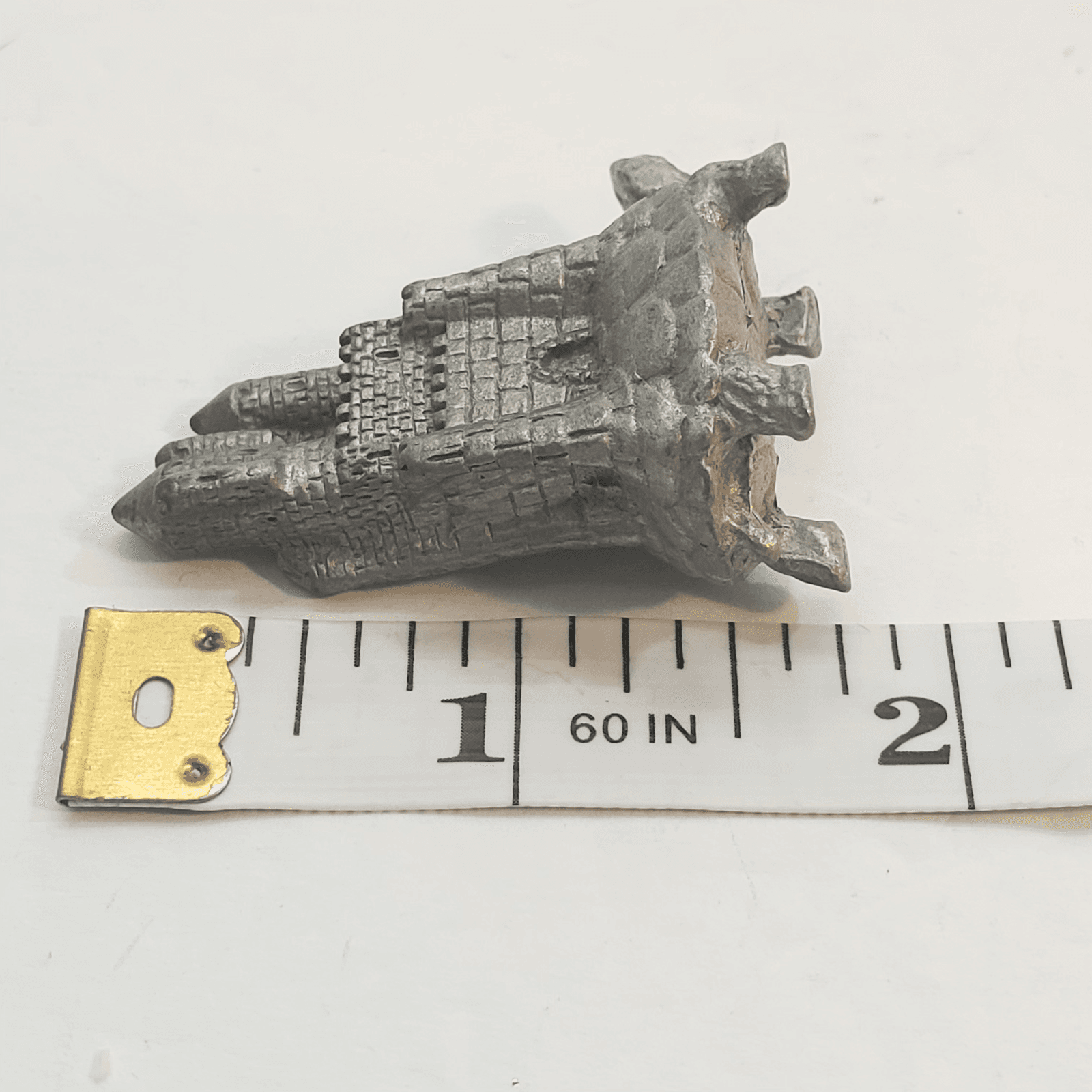 Vtg Partha Pewter Miniature Turtle Tortoise with Castle on it's Back Figurine - Thumbnail 8
