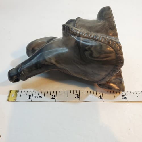 Vtg Signed Thorn Canada Carved Resin or Soapstone Eskimo Inuit Hunter NO SPEAR - Thumbnail 10