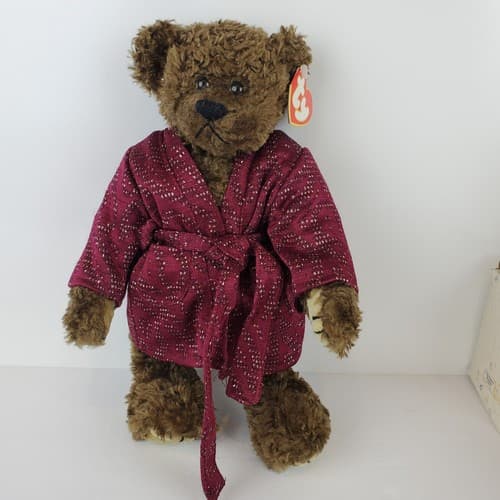 TY Attic Treasures Jointed Teddy Bear Plush Tyrone 1993 Stuffed Animal Toy 12 in