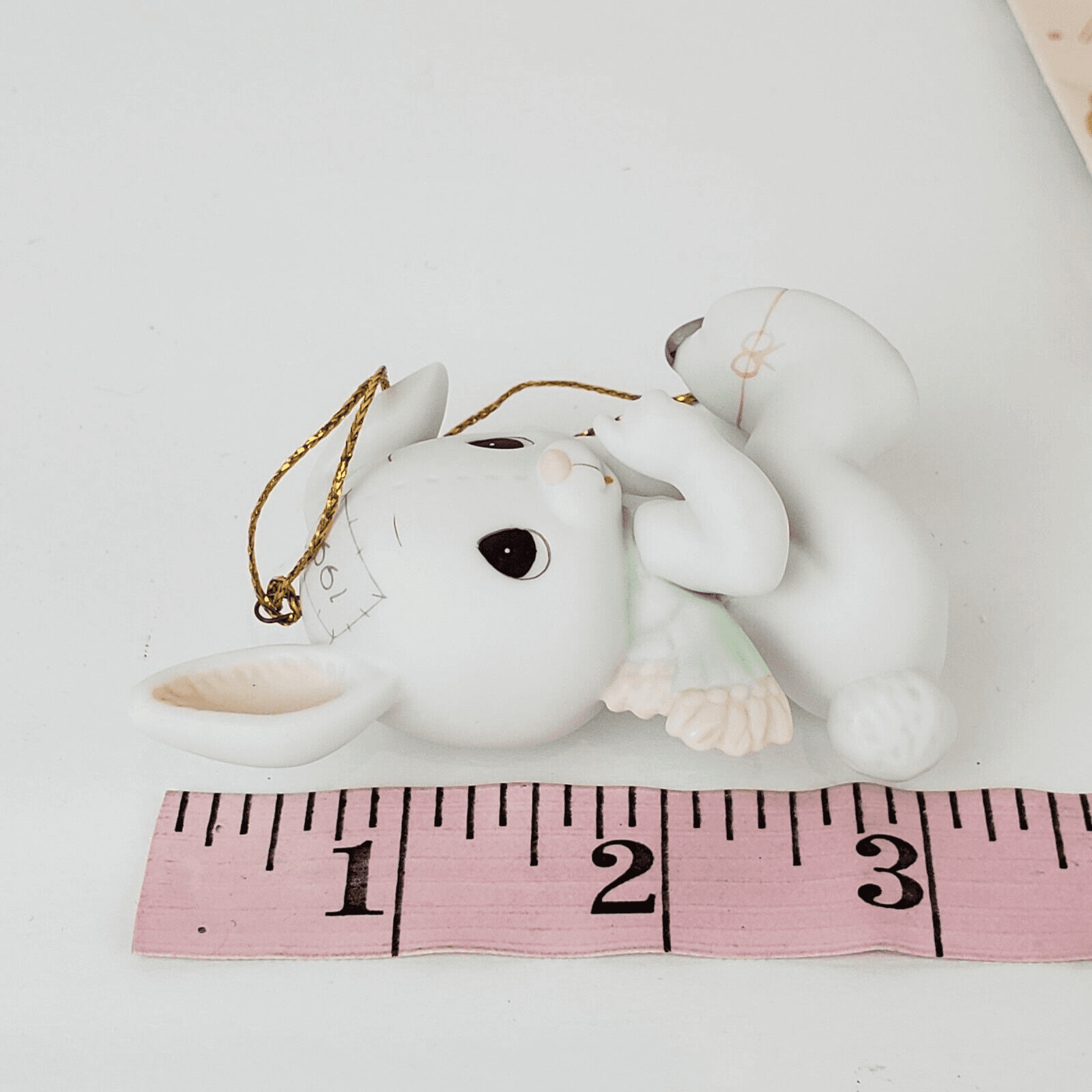 Vtg 1991 Precious Moments Sno-Bunny Falls For You Like I Do Ornament #520438 - Thumbnail 9