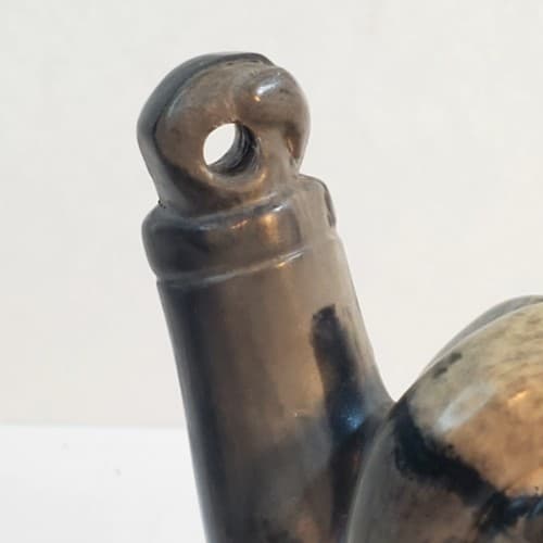 Vtg Signed Thorn Canada Carved Resin or Soapstone Eskimo Inuit Hunter NO SPEAR - Thumbnail 3