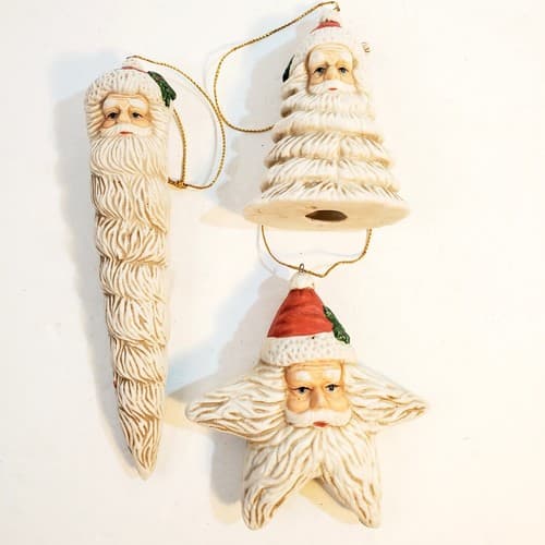 House of Lloyd Christmas Around The World Old Fashioned Santa Ornaments Set of 3
