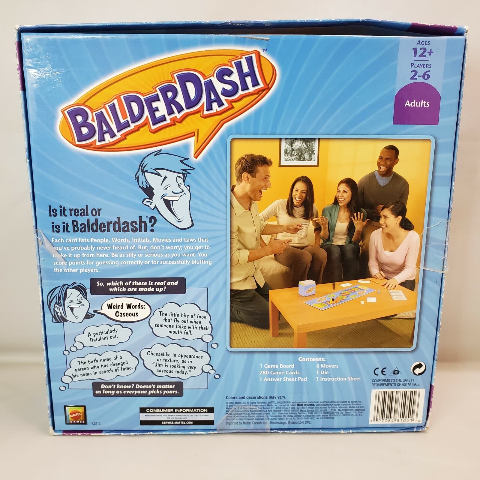 Balderdash Board Game the Hilarious Bluffing Game (2009 Mattel) Adult Game - Thumbnail 2