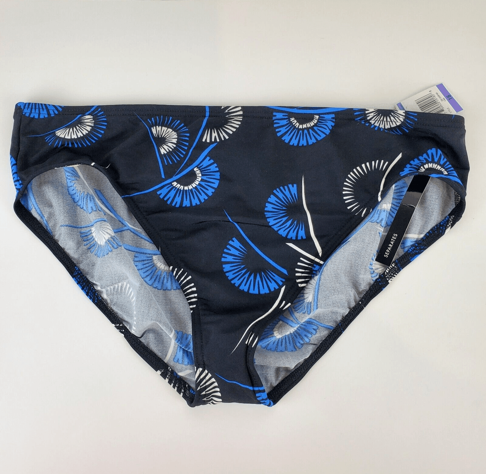 INC International Concepts Womens Size 16 Flower Print Bikini Swim Bottom