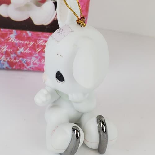 Vtg 1991 Precious Moments Sno-Bunny Falls For You Like I Do Ornament #520438 - Thumbnail 7