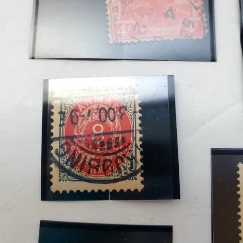Various Worldwide Foreign Postage Stamps Lot Of 20 w/ Black Split Mounts S110 - Thumbnail 10