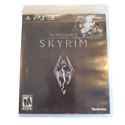 PS3 PlayStation 3 The Elder Scrolls V: Skyrim 2011 Complete Game Case Manual
