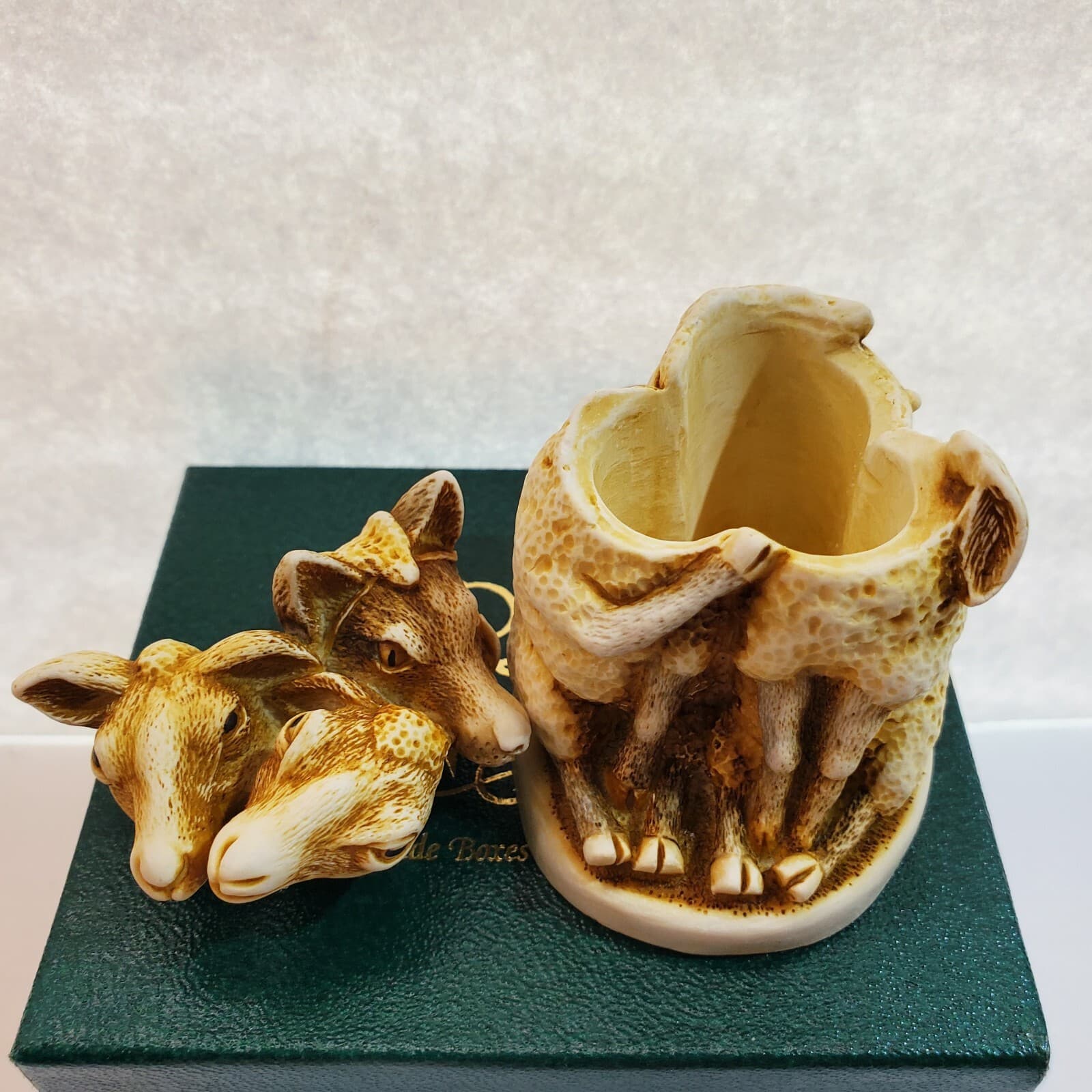 Harmony Kingdom Mutton Chop Wolf in Sheep Skin UK Made 1997 Trinket Box Figurine - Thumbnail 4