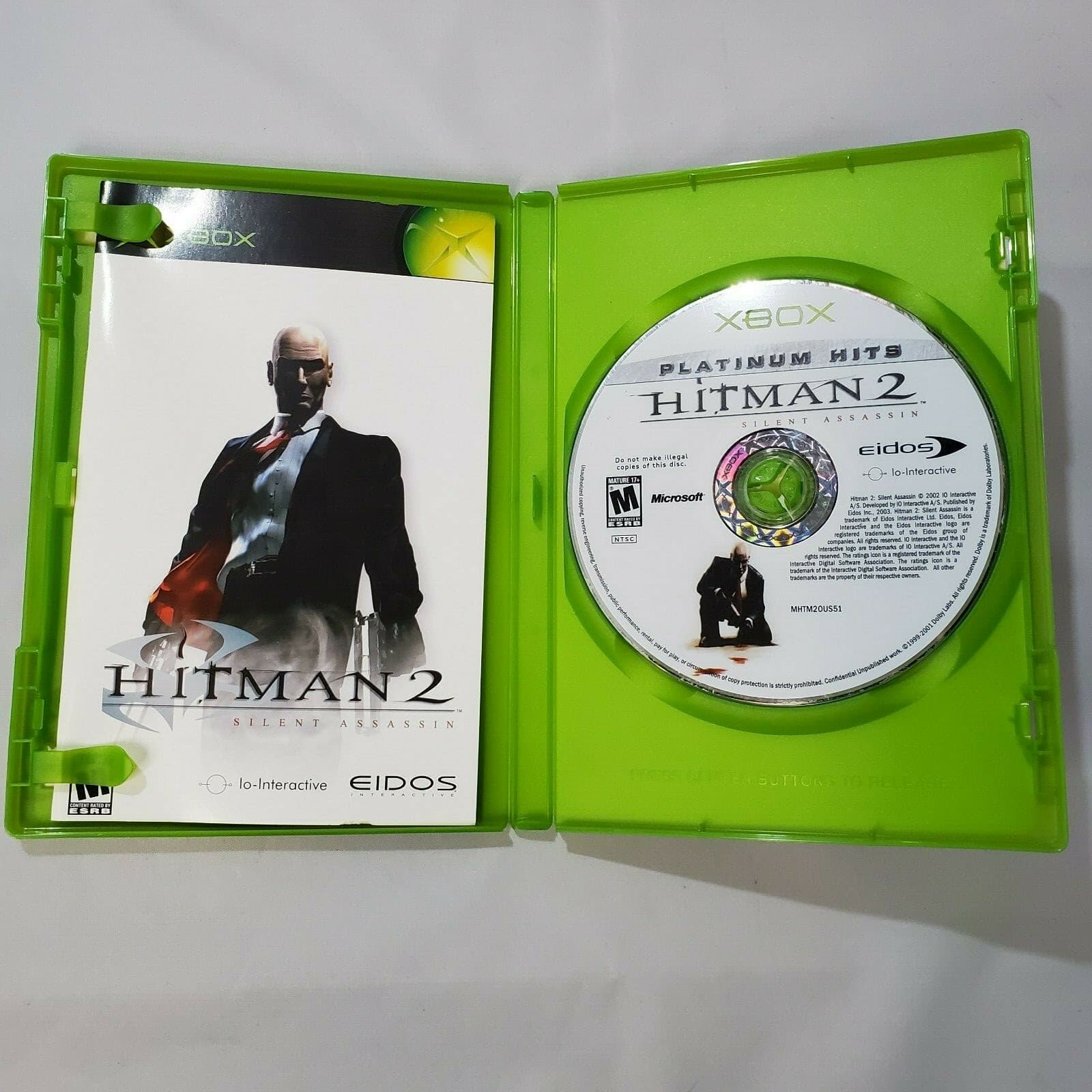 Xbox Hitman 2 Silent Assassin Video Game Complete with Manual Free Shipping - Thumbnail 3