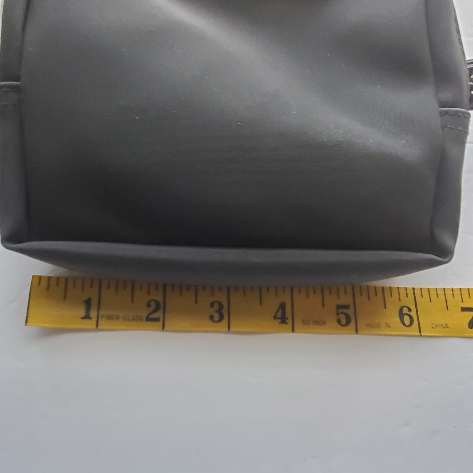 Mary Kay Cosmetics Nylon Cross Body Purse Make up Bag with Mirror Gray 6 x 5 - Thumbnail 7