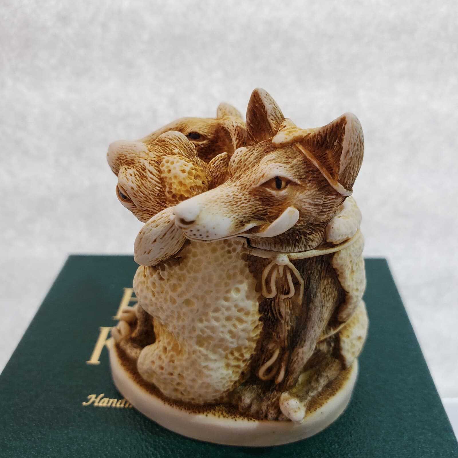 Harmony Kingdom Mutton Chop Wolf in Sheep Skin UK Made 1997 Trinket Box Figurine - Thumbnail 2