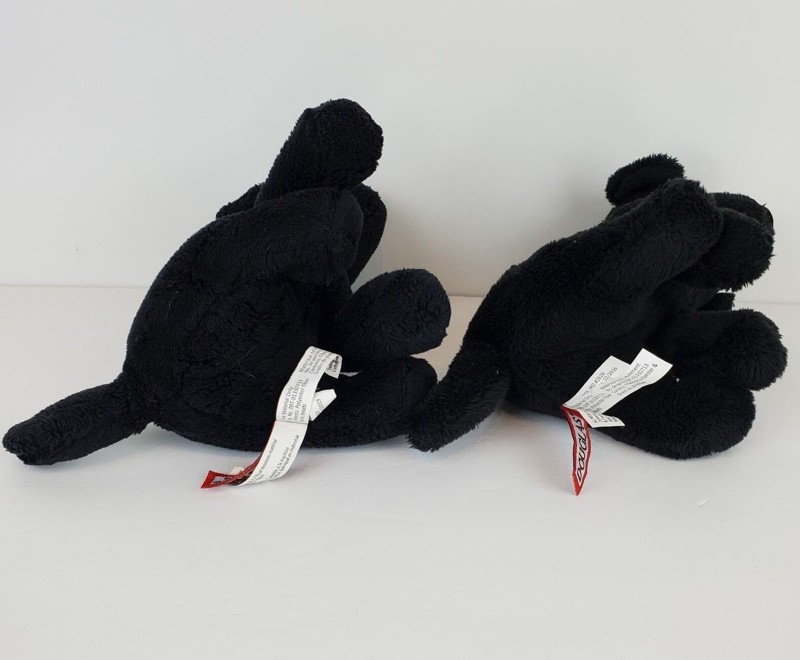 2 Douglas Cuddle Toys Black Labrador Labs Puppy Dogs Stuffed Animals Plush 6” - Thumbnail 7