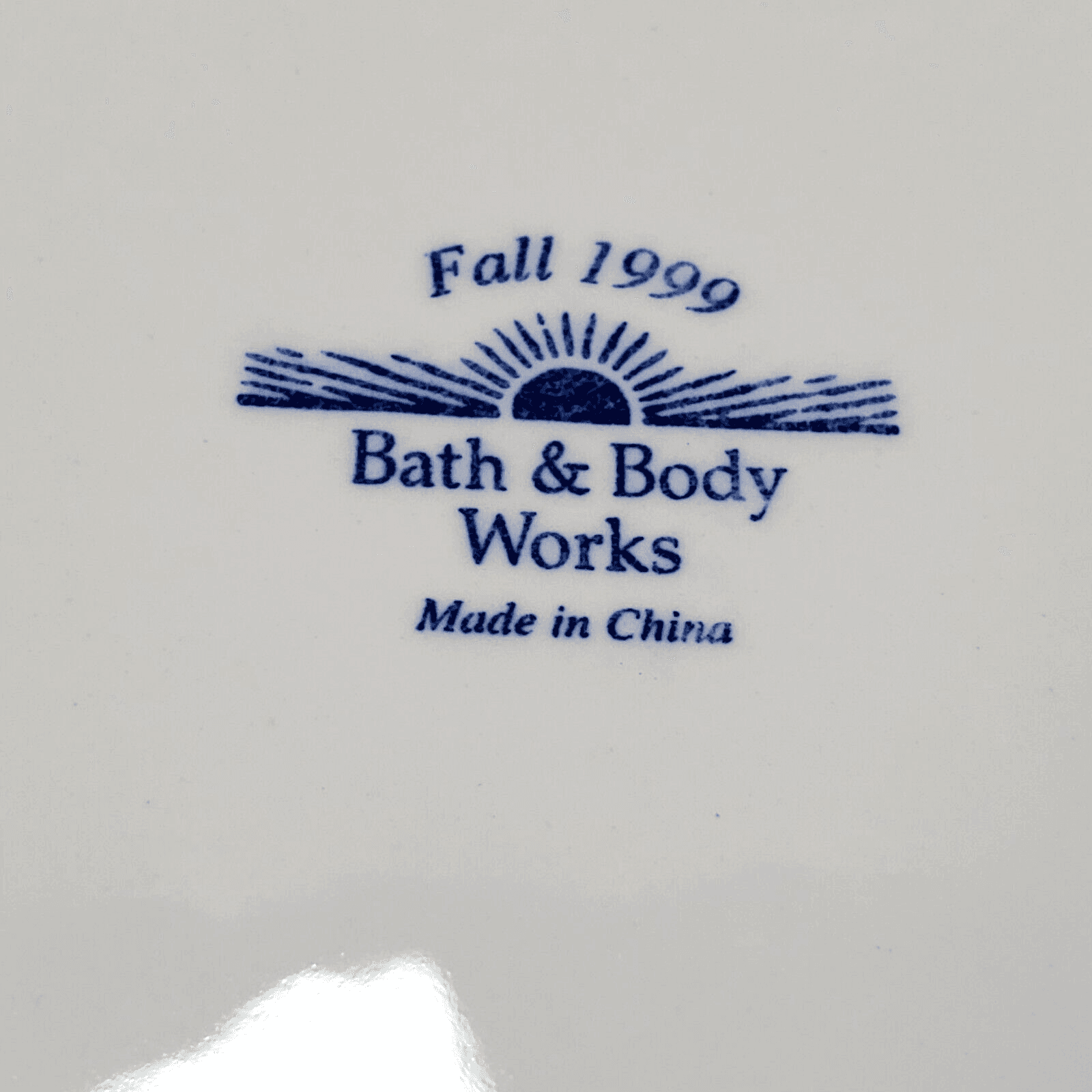 Vintage Bath & Body Works Chocolate Chunk Brownie Candle Plate 1999 - Thumbnail 4
