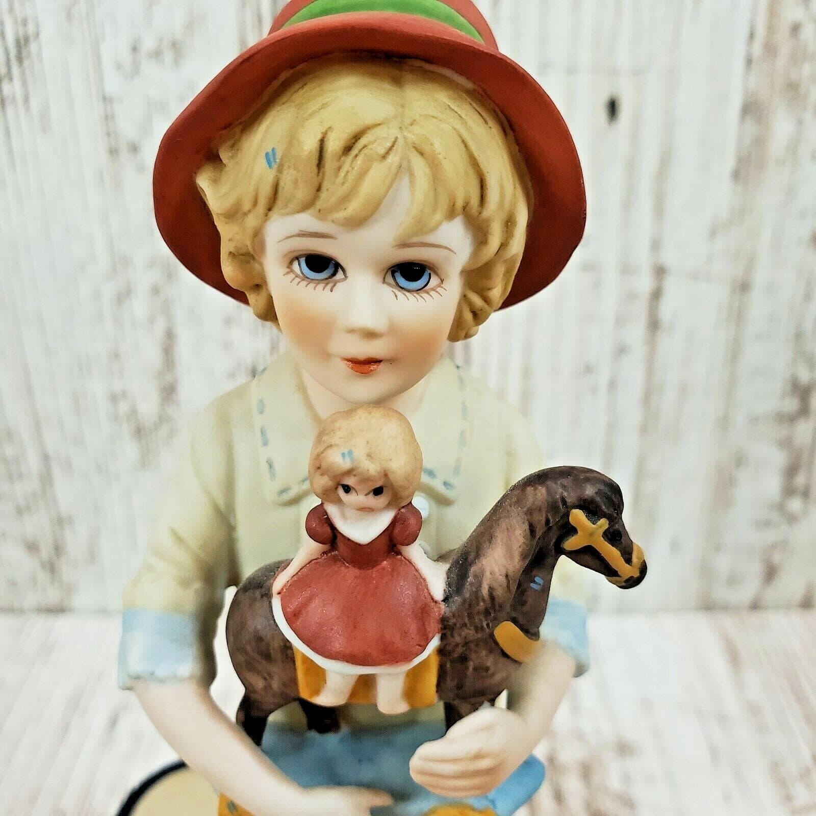 Jan Hagara Figurine Jody and the Toy Horse 1983-84 Limited Edition Porcelain - Thumbnail 2