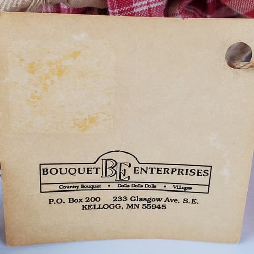 Vtg Primitive Handcrafted Folk Art Wired Fabric Raggedy Ann and Andy Style Dolls - Thumbnail 7