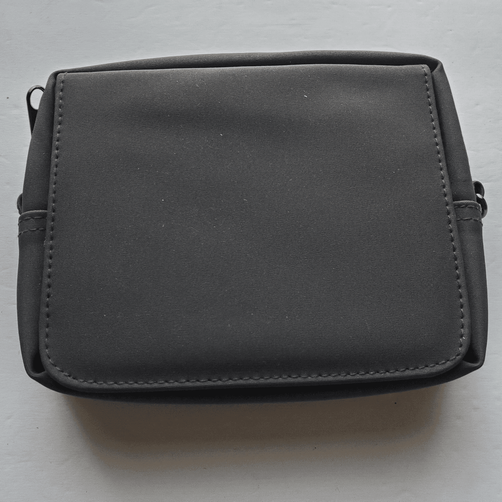 Mary Kay Cosmetics Nylon Cross Body Purse Make up Bag with Mirror Gray 6 x 5 - Thumbnail 3