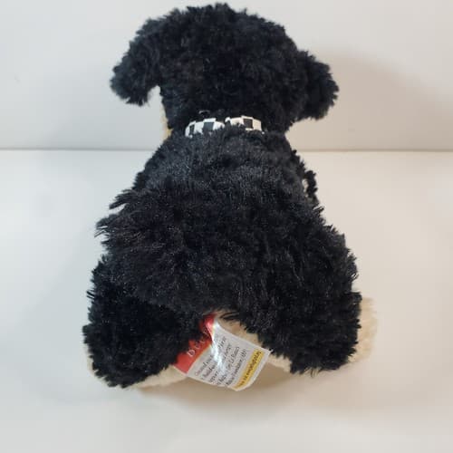 Beemer Plush 8” Dog Purina Tag by Build a Bear Black Cream Plush Stuffed Animal - Thumbnail 4