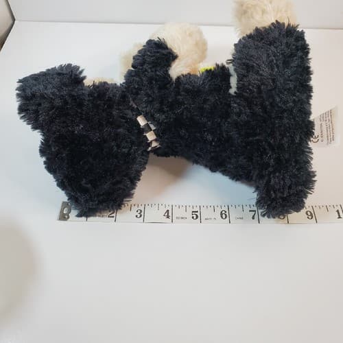 Beemer Plush 8” Dog Purina Tag by Build a Bear Black Cream Plush Stuffed Animal - Thumbnail 10