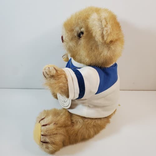 Vintage 1984 GORHAM Plush Bear Of The Month Jointed Olympus Octobear Jersey Tag - Thumbnail 7