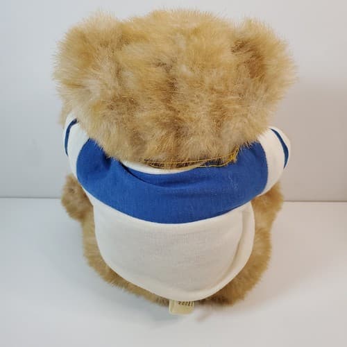 Vintage 1984 GORHAM Plush Bear Of The Month Jointed Olympus Octobear Jersey Tag - Thumbnail 6