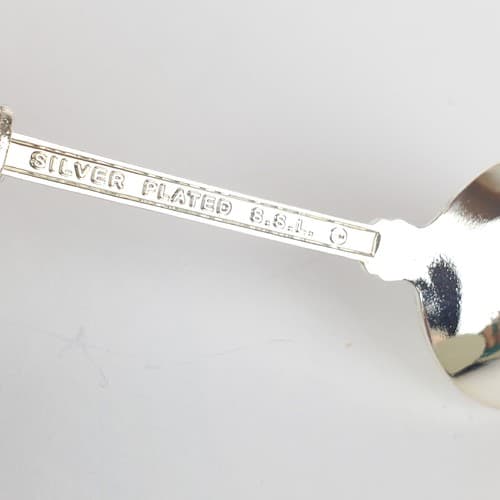 Vintage Collectible S.S.L Silver Plated London Big Ben Souvenir Stamped Spoon - Thumbnail 4