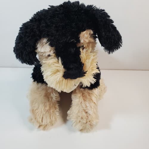 Beemer Plush 8” Dog Purina Tag by Build a Bear Black Cream Plush Stuffed Animal