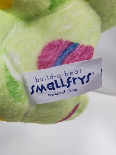 Build A Bear BAB Smallfrys Flip Flop Green Teddy Bear Plush Stuffed Animal 8" - Thumbnail 5