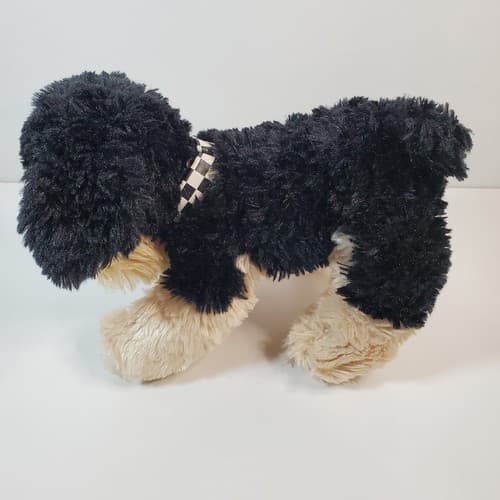 Beemer Plush 8” Dog Purina Tag by Build a Bear Black Cream Plush Stuffed Animal - Thumbnail 3