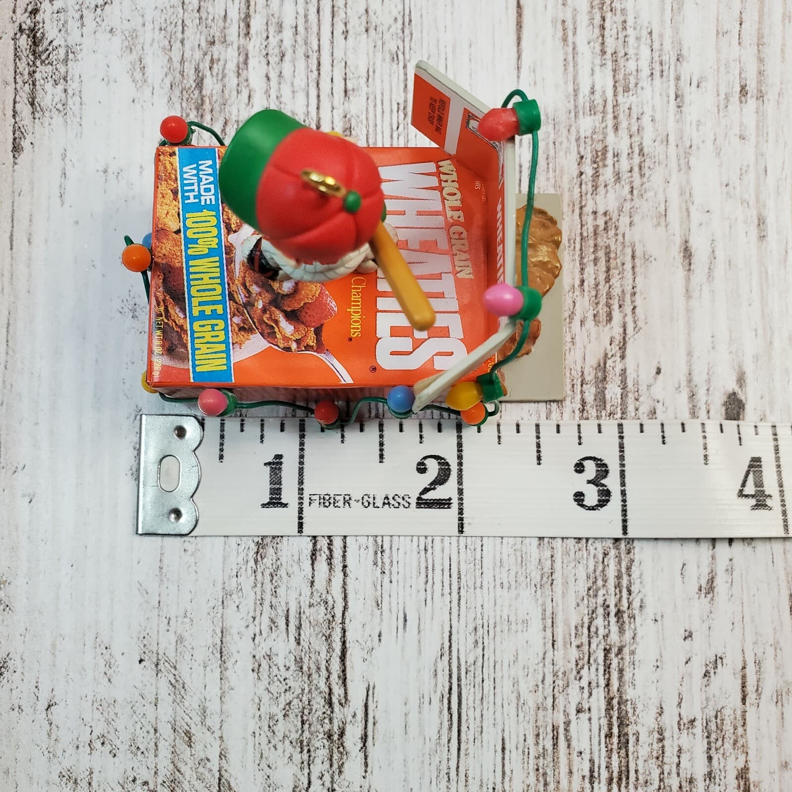 Vtg 1992 Enesco WHEATIES Cereal Baseball "Holidays are a Hit" Christmas Ornament - Thumbnail 8