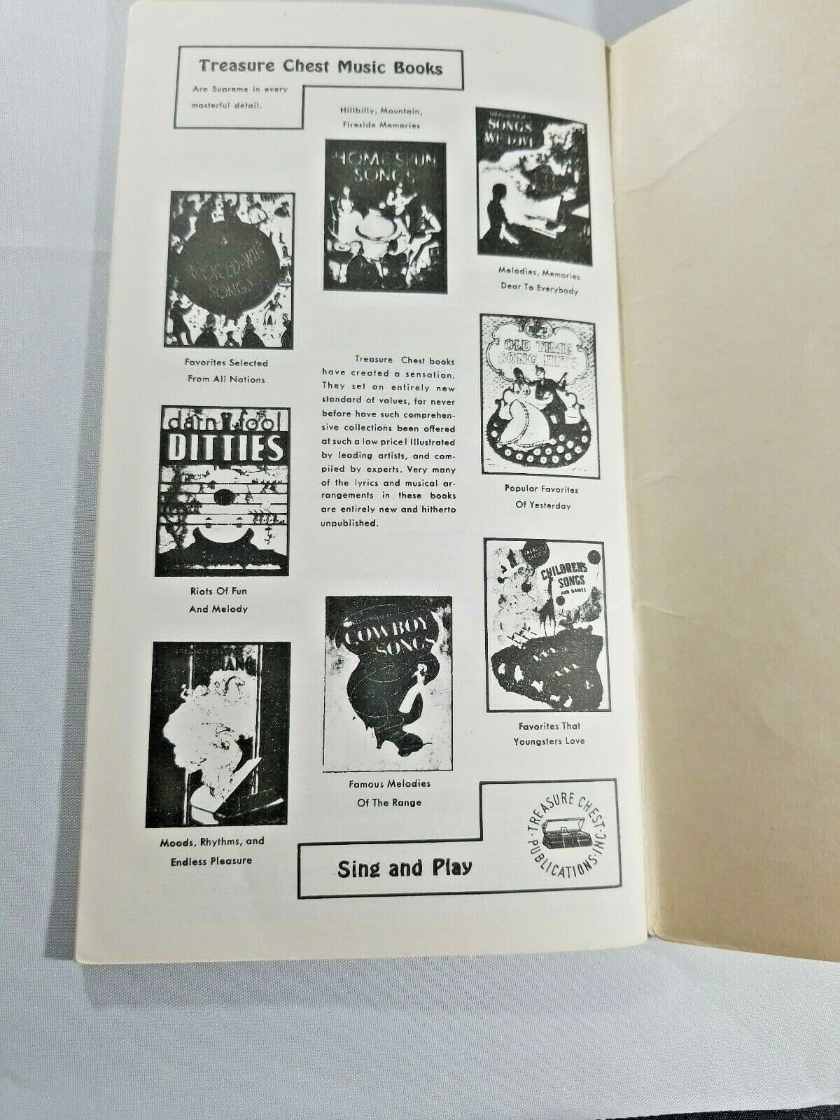 Vintage Treasure Chest Community Songster 1936 Mixed or Male Quartets - Thumbnail 6