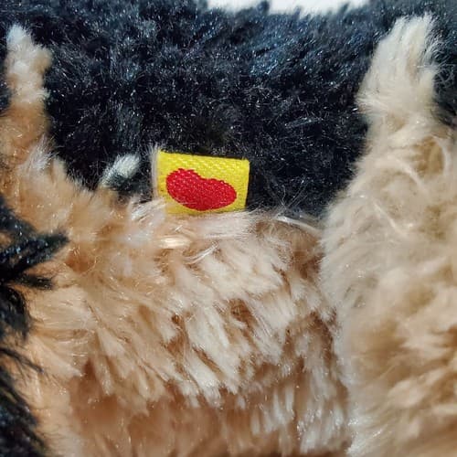 Beemer Plush 8” Dog Purina Tag by Build a Bear Black Cream Plush Stuffed Animal - Thumbnail 8