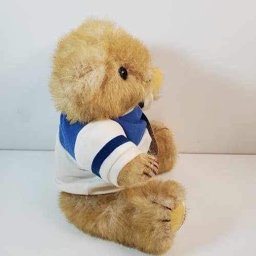 Vintage 1984 GORHAM Plush Bear Of The Month Jointed Olympus Octobear Jersey Tag - Thumbnail 5