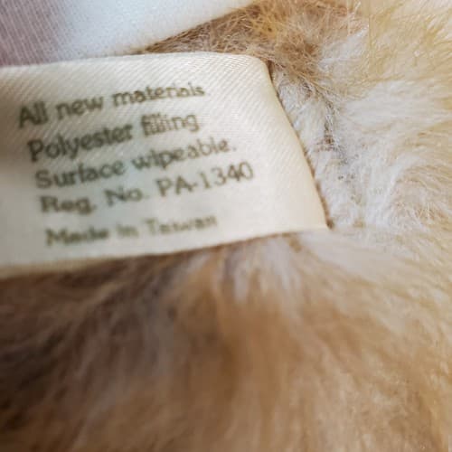 Vintage 1984 GORHAM Plush Bear Of The Month Jointed Olympus Octobear Jersey Tag - Thumbnail 9