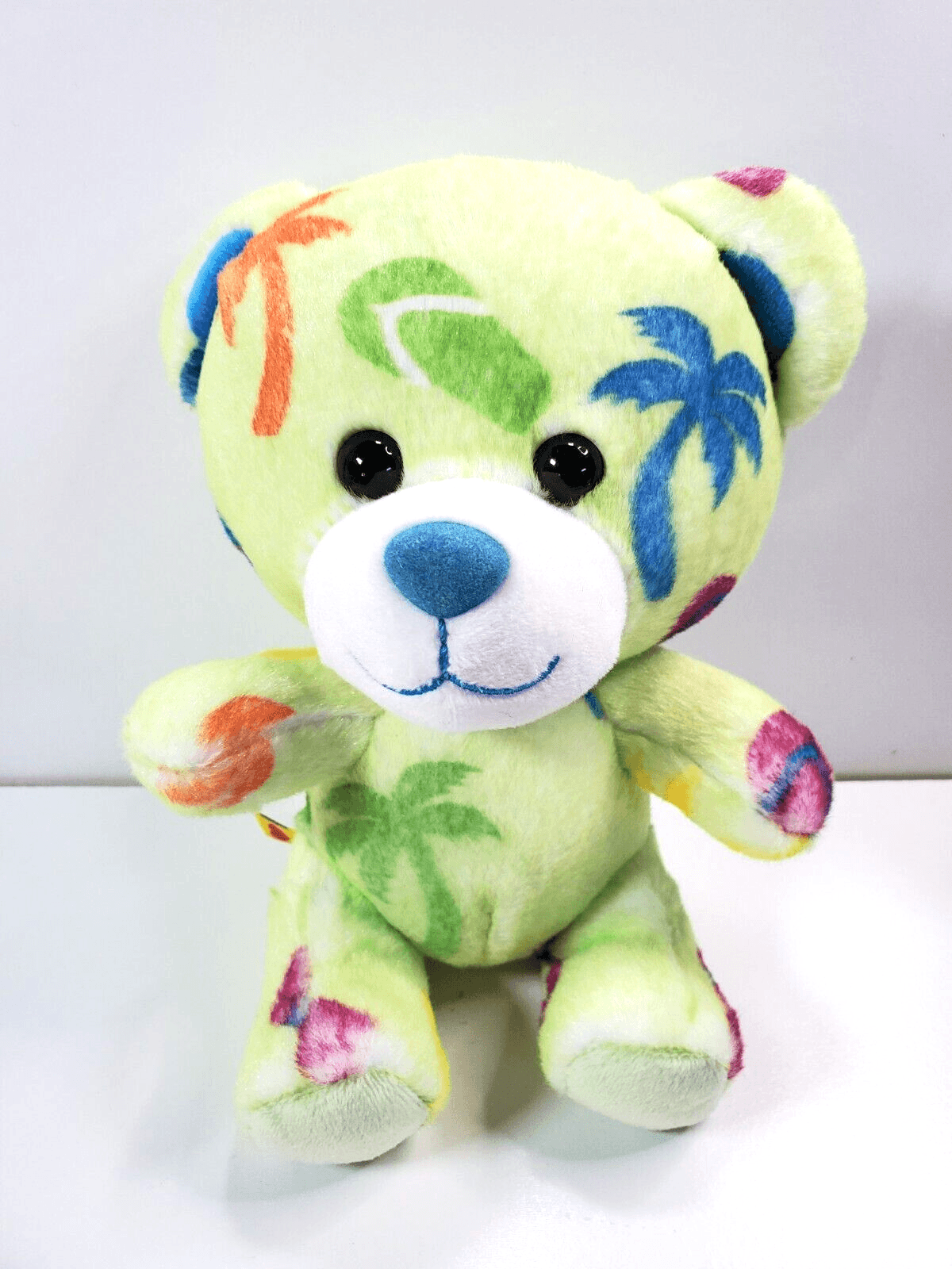 Build A Bear BAB Smallfrys Flip Flop Green Teddy Bear Plush Stuffed Animal 8"