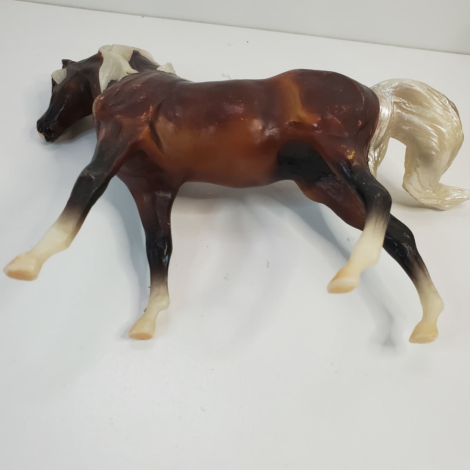 Vintage Breyer Reeves Brown and White Chestnut Collectible Model Toy Horse - Thumbnail 5