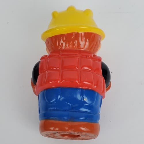 Vintage Shelcore Little People Figures Lot of 3 Racing & Construction Workers - Thumbnail 8